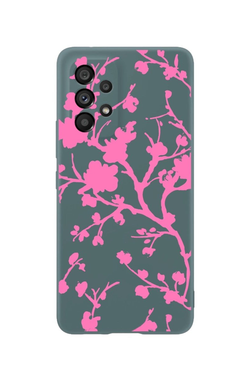 Samsung A73 Sakura Premium Telefon Kılıfı Kaktüs Yeşili - SUMTHINCS