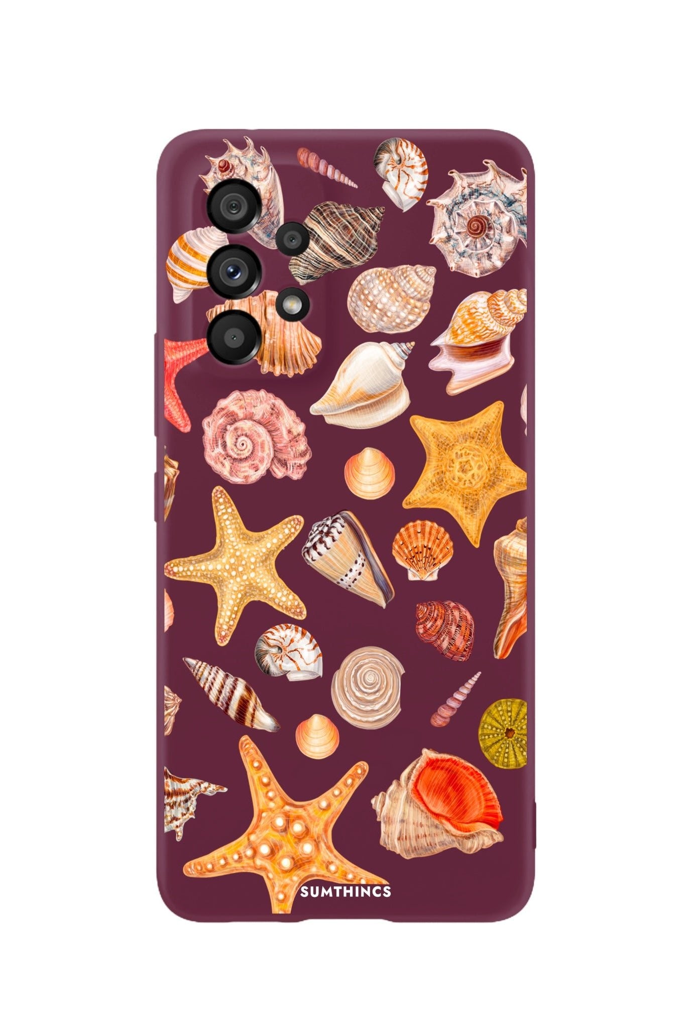 Samsung A73 Shells Premium Telefon Kılıfı Bordo - SUMTHINCS