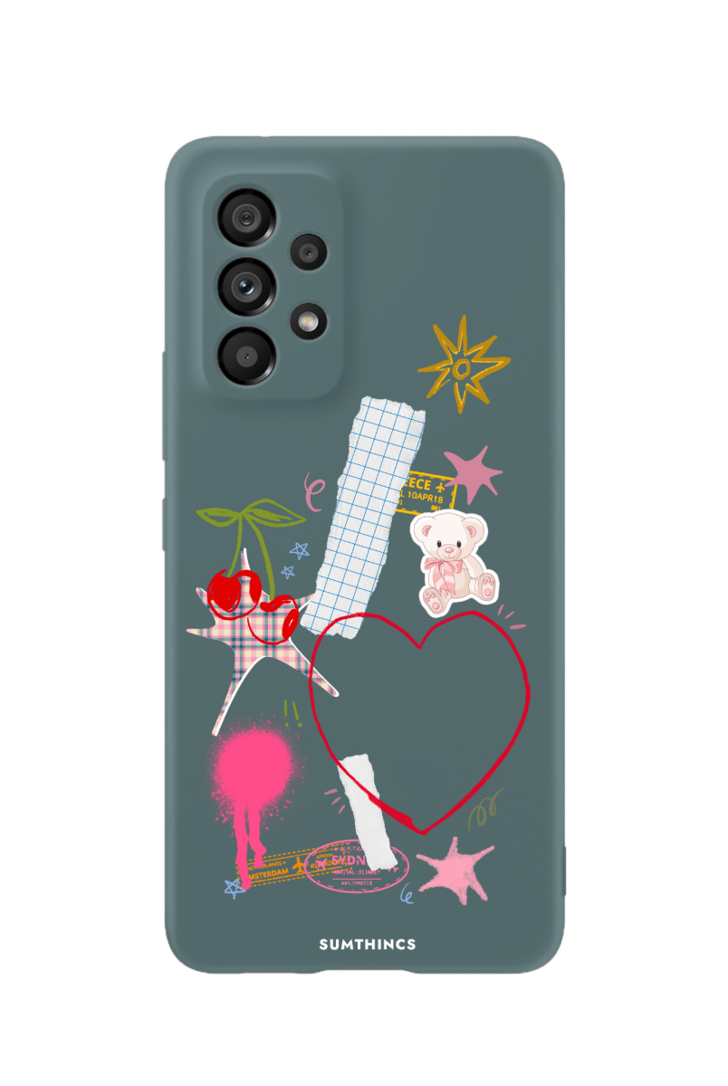 Samsung A73 Sweet Chaos Premium Telefon Kılıfı Kaktüs Yeşili - SUMTHINCS