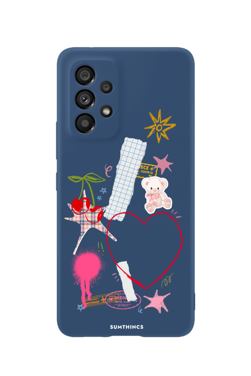 Samsung A73 Sweet Chaos Premium Telefon Kılıfı Pasifik Mavi - SUMTHINCS