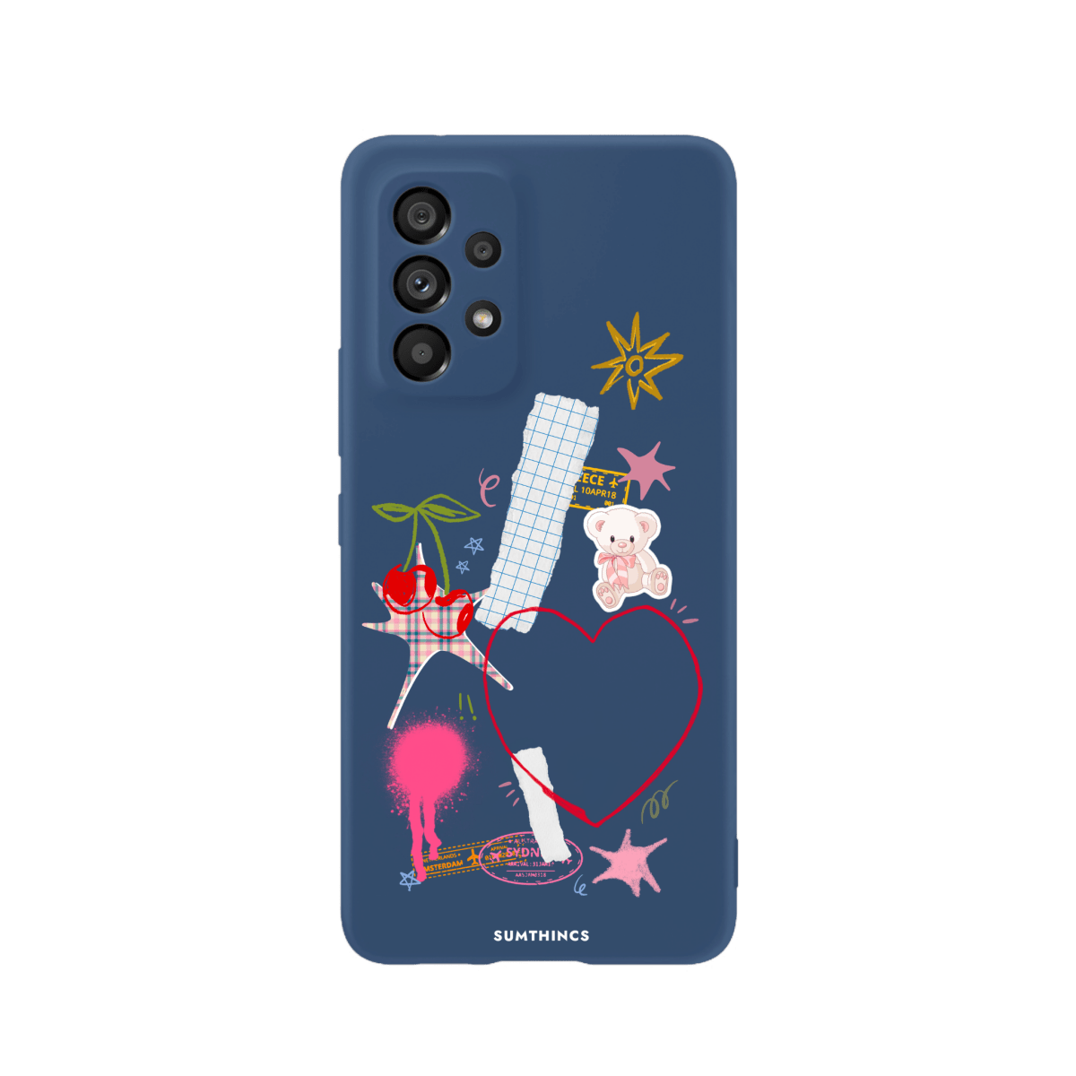 Samsung A73 Sweet Chaos Premium Telefon Kılıfı Pasifik Mavi - SUMTHINCS