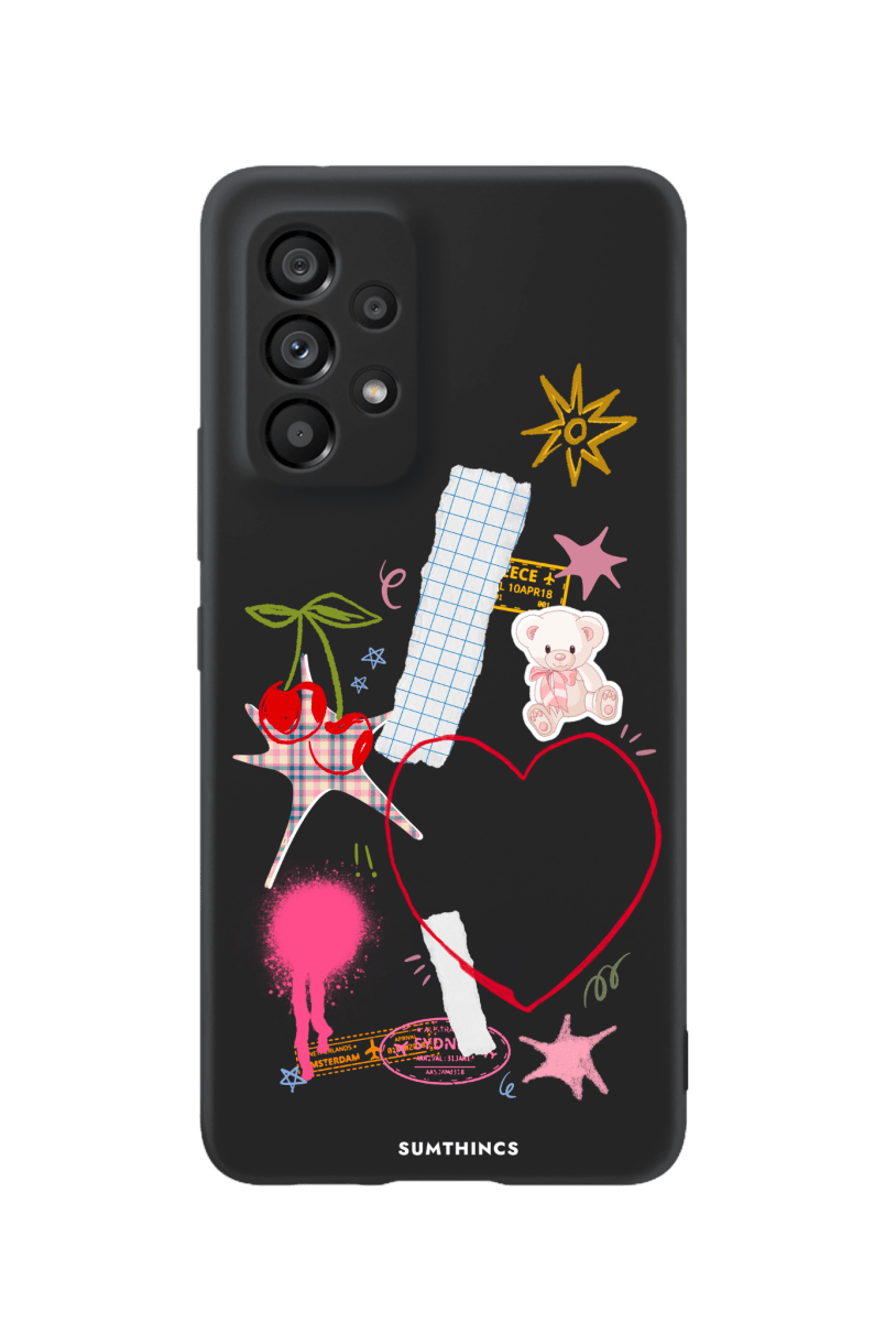 Samsung A73 Sweet Chaos Premium Telefon Kılıfı Siyah - SUMTHINCS