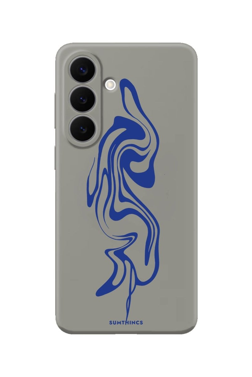 Samsung Abstract Ink Premium Telefon Kılıfı Gri - Sumthincs