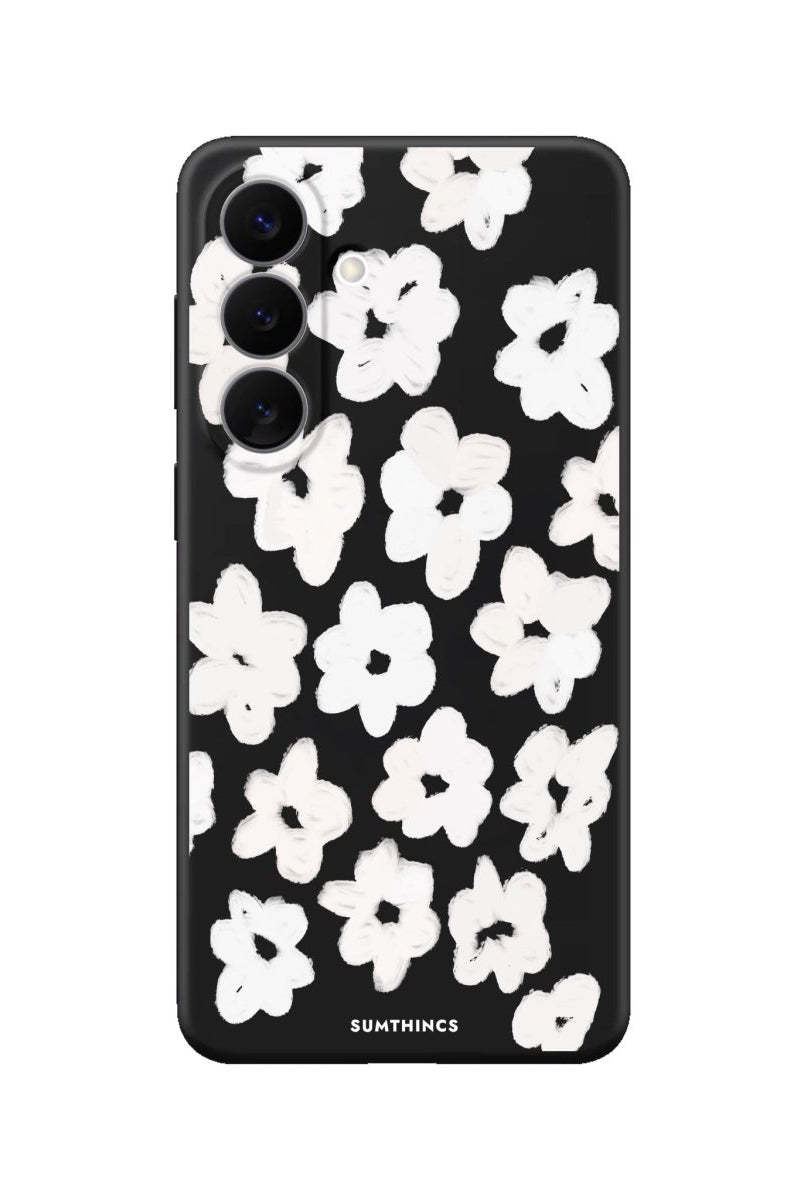 Samsung Blossoms Premium Telefon Kılıfı Siyah - Sumthincs