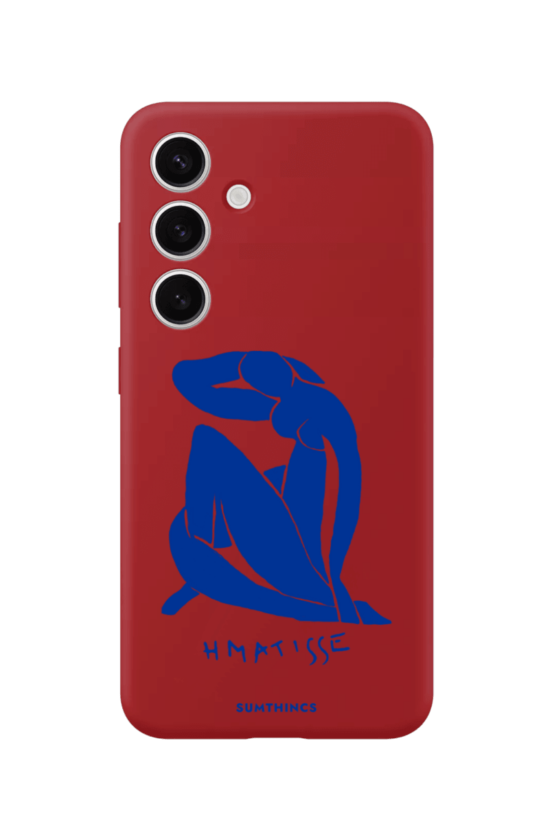 Samsung Blue Woman Premium Telefon Kılıfı Kırmızı - Sumthincs