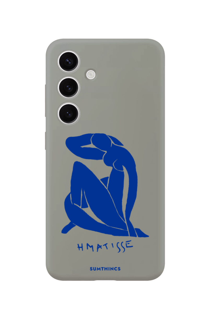 Samsung Blue Woman Premium Telefon Kılıfı Gri - Sumthincs