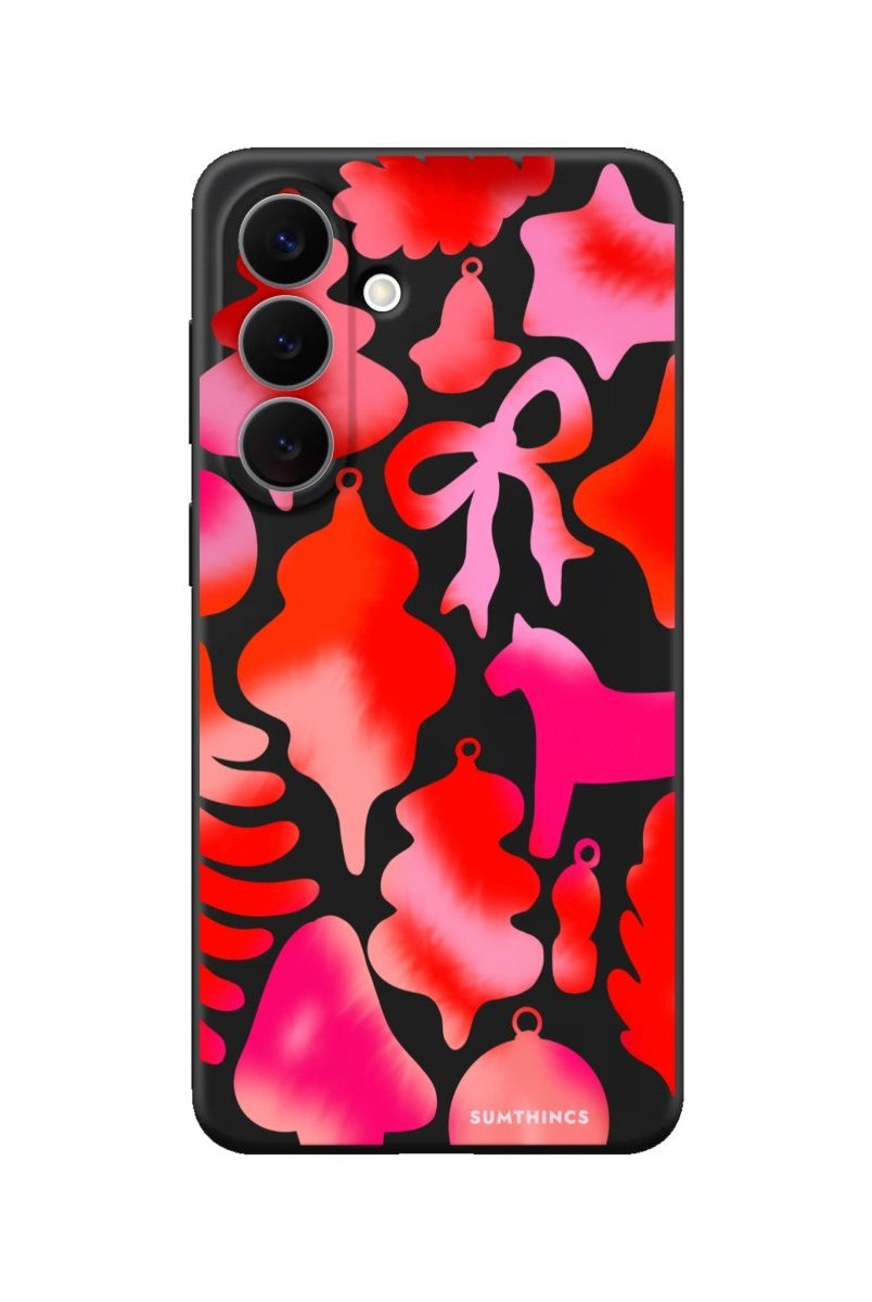 Samsung Blush Bells Premium Telefon Kılıfı Siyah - Sumthincs
