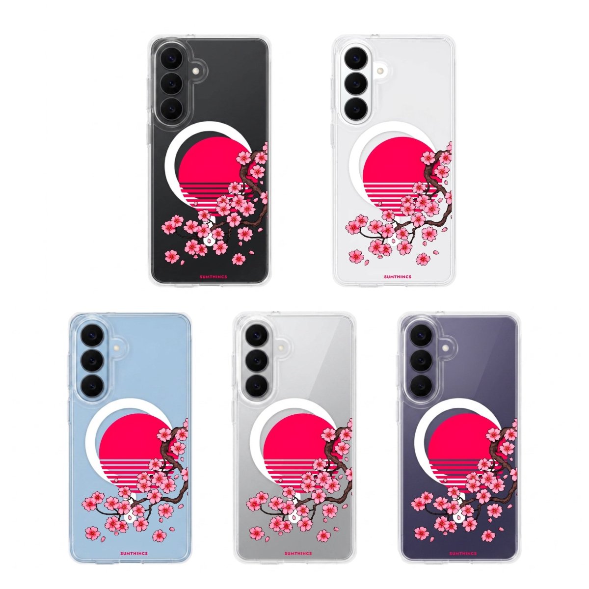 Samsung Cherry Blossom Dawn Clear Magsafe Telefon Kılıfı - Sumthincs