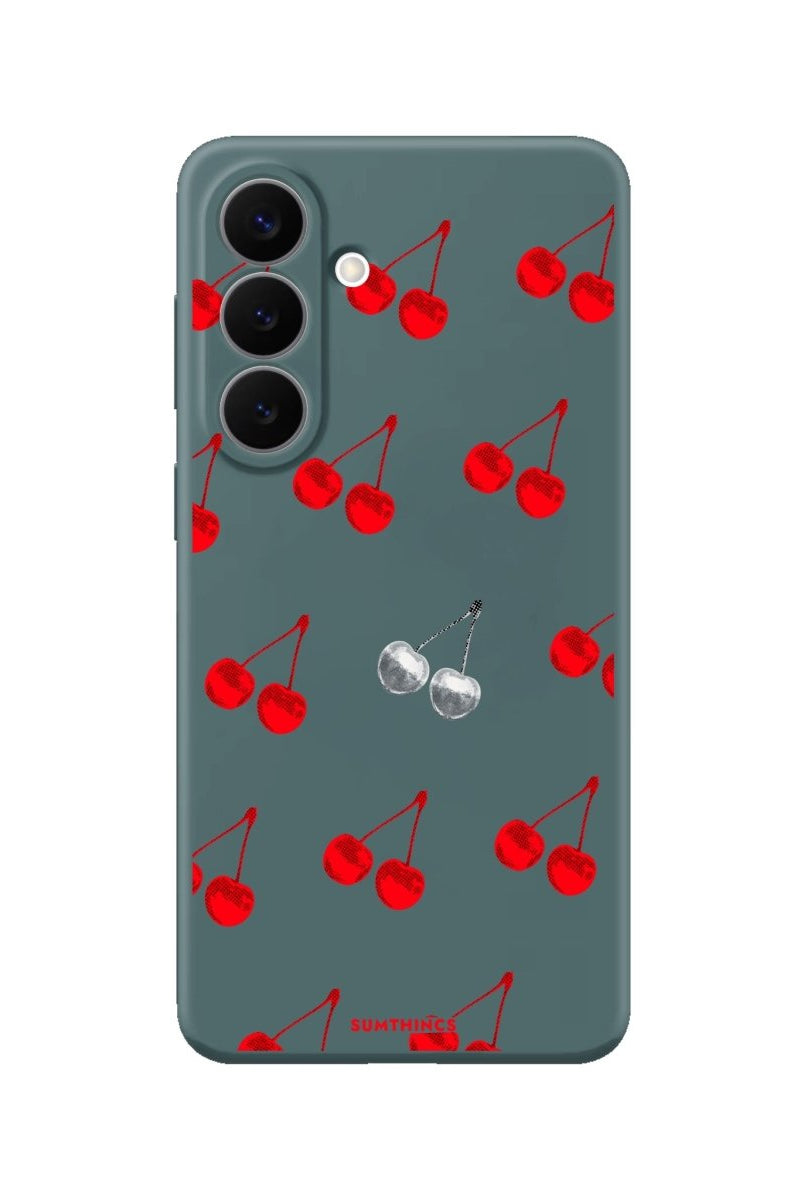 Samsung Disco Cherry Premium Telefon Kılıfı Kaktüs Yeşili - Sumthincs