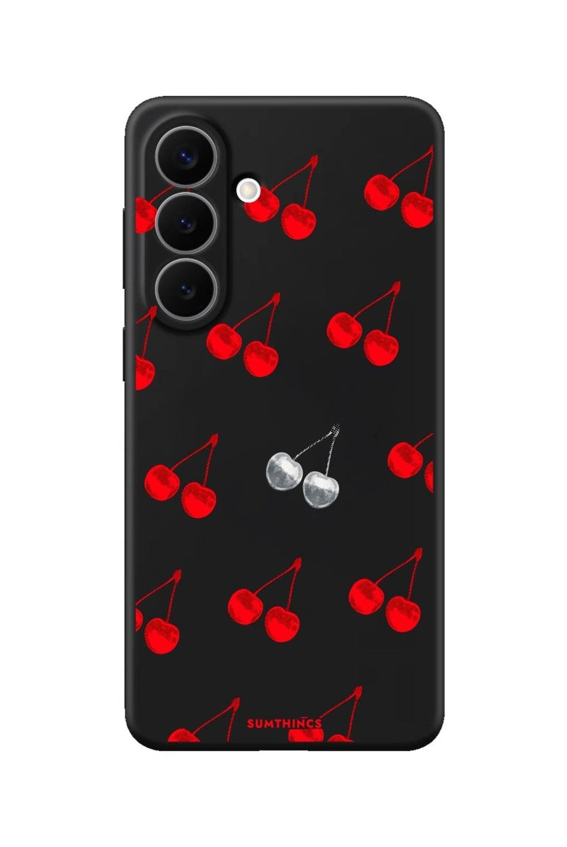 Samsung Disco Cherry Premium Telefon Kılıfı Siyah - Sumthincs
