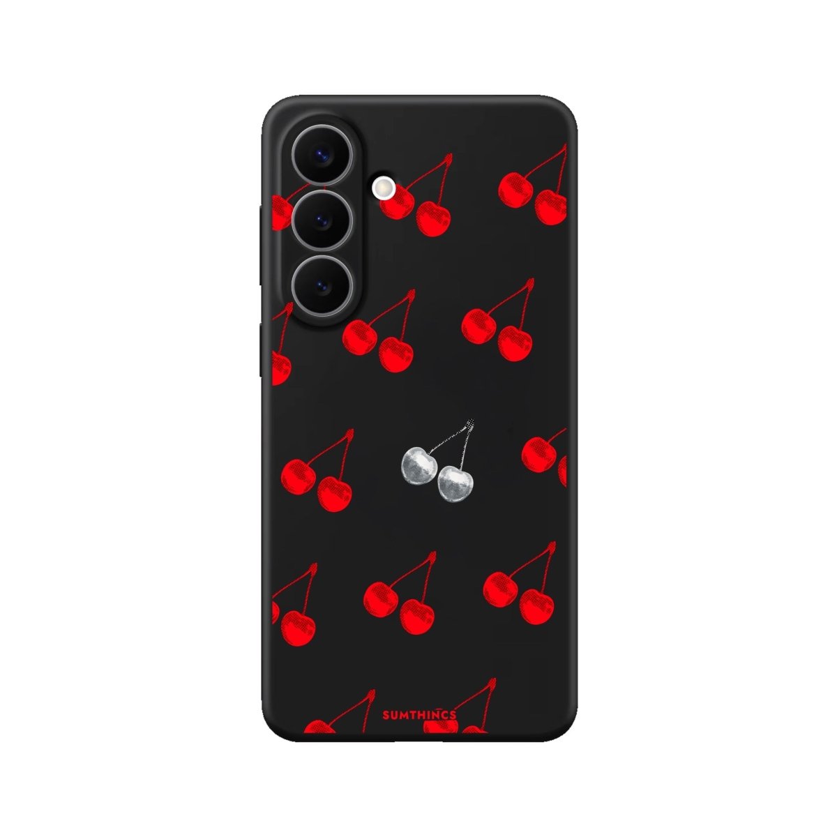 Samsung Disco Cherry Premium Telefon Kılıfı Siyah - Sumthincs
