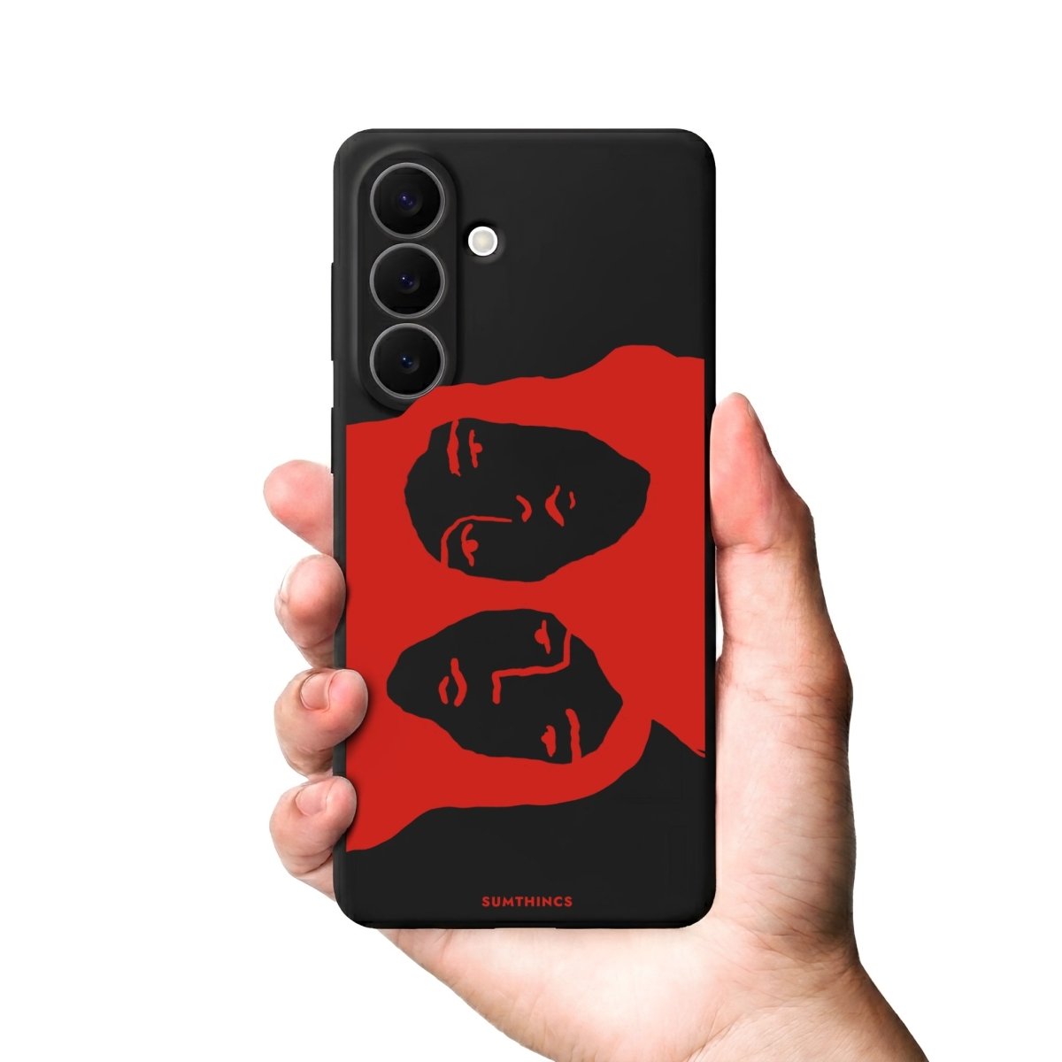 Samsung Facecut Premium Telefon Kılıfı Gri - Sumthincs