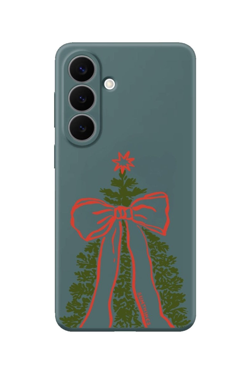 Samsung Festive Ribbon Premium Telefon Kılıfı Kaktüs Yeşili - Sumthincs