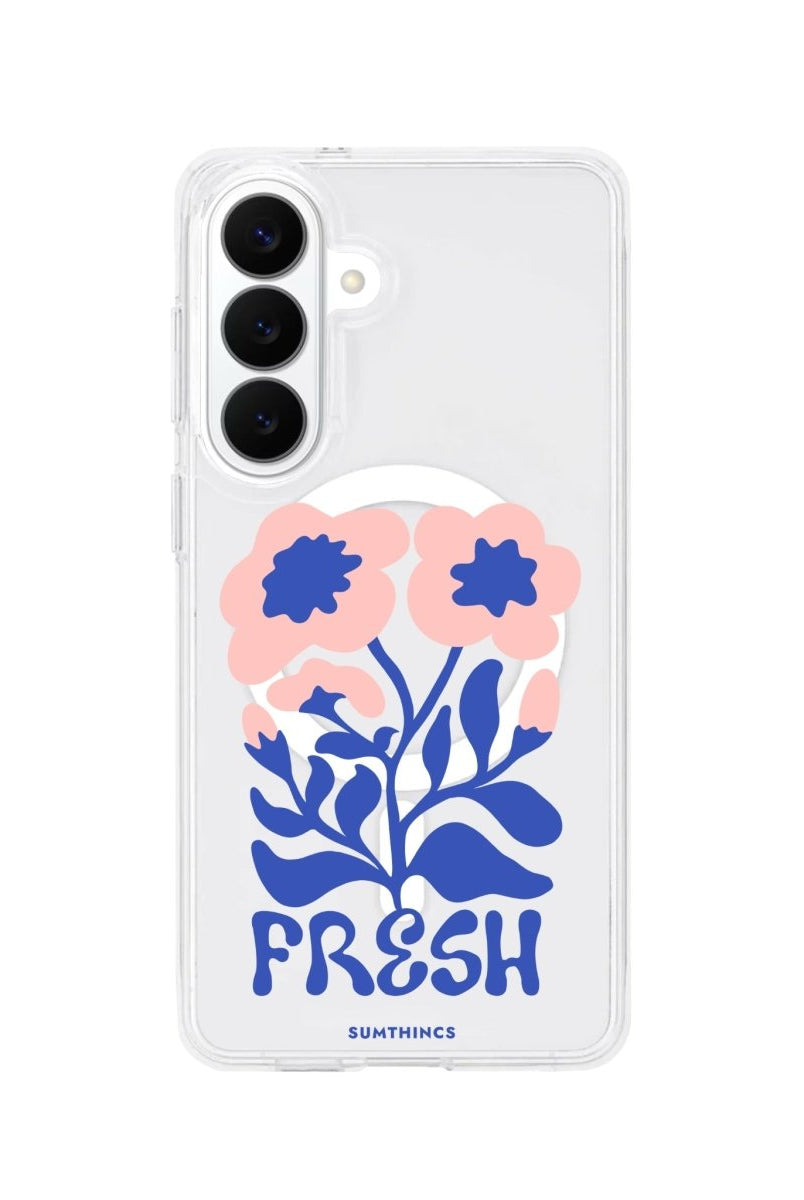Samsung Fresh Flowers Clear Magsafe Telefon Kılıfı - Sumthincs