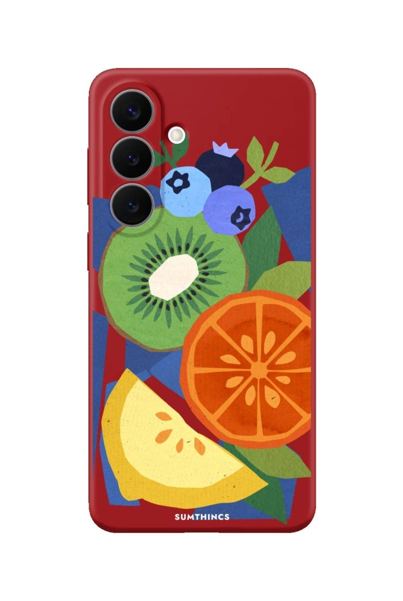 Samsung Fruté Premium Telefon Kılıfı Kırmızı - Sumthincs