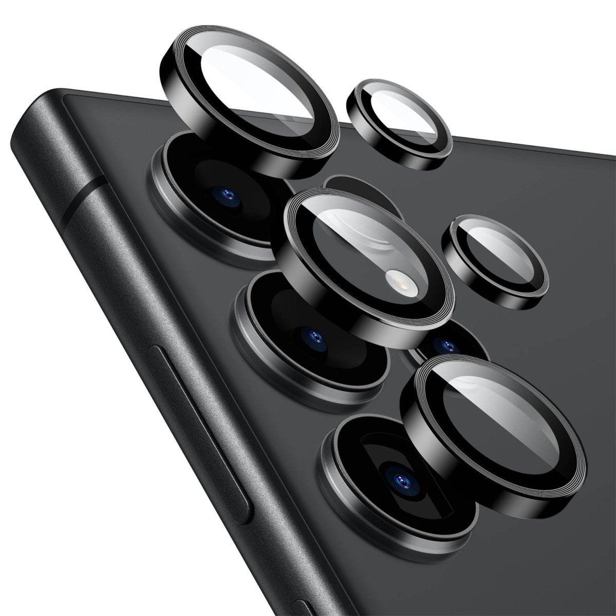 Samsung Galaxy S24 Ultra Kamera Lens Koruyucu Siyah - SUMTHINCS