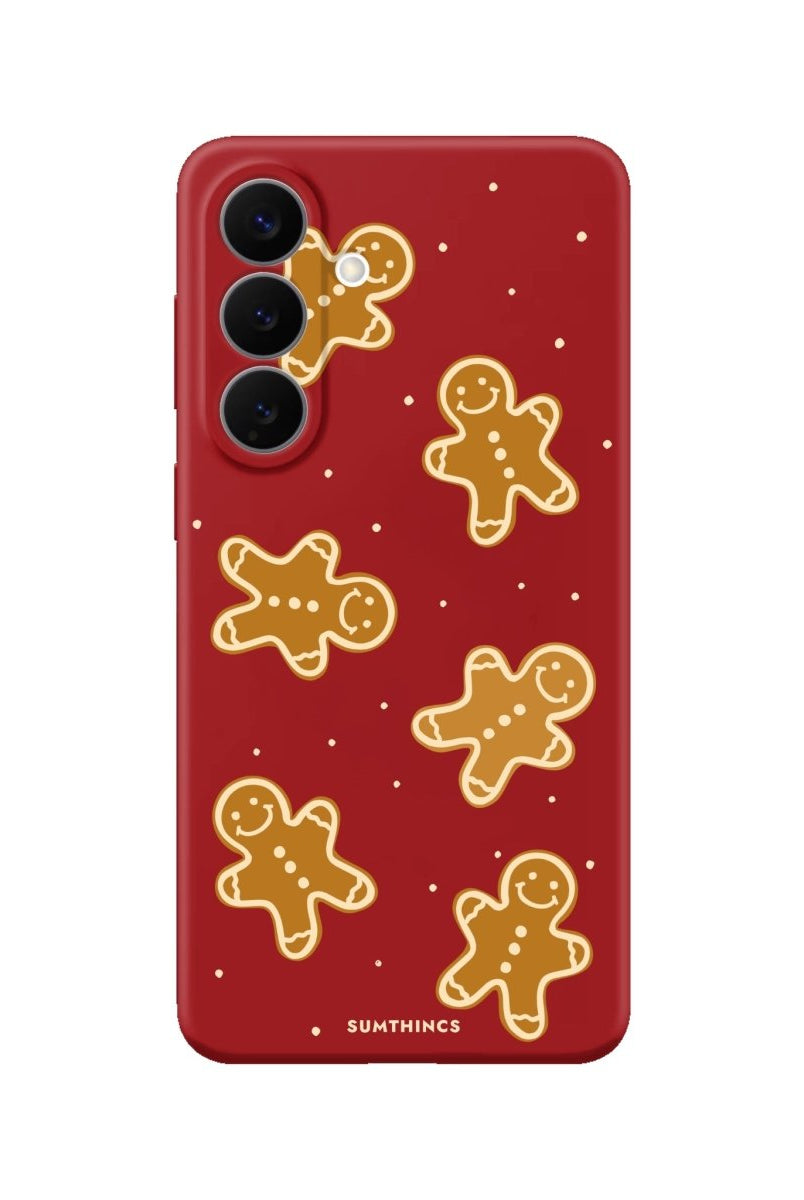 Samsung Gingerbread Man Premium Telefon Kılıfı Kırmızı - Sumthincs