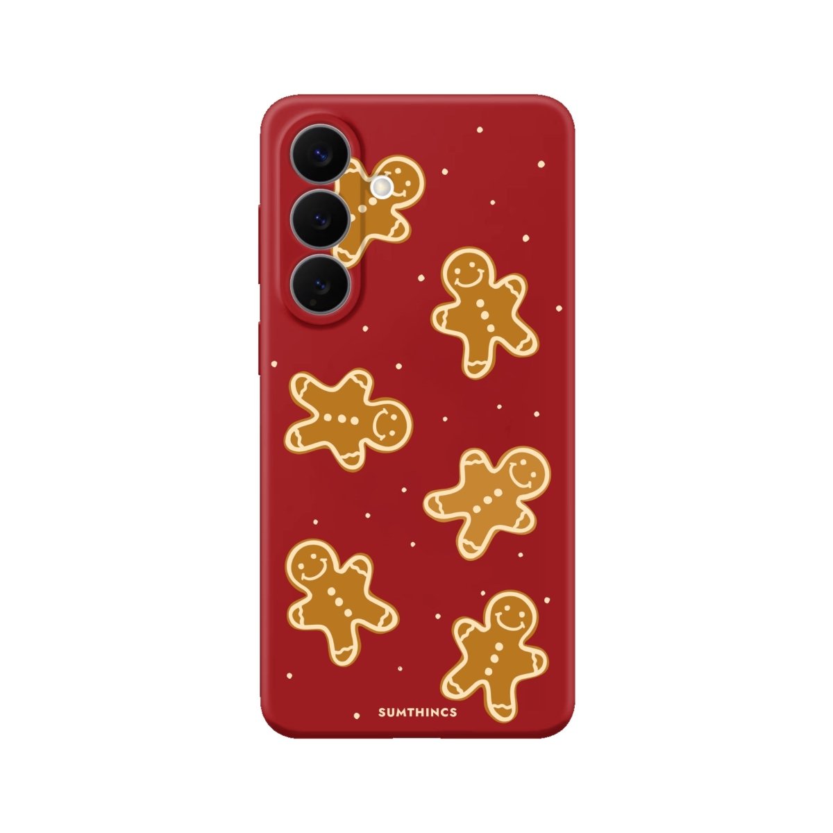 Samsung Gingerbread Man Premium Telefon Kılıfı Kırmızı - Sumthincs