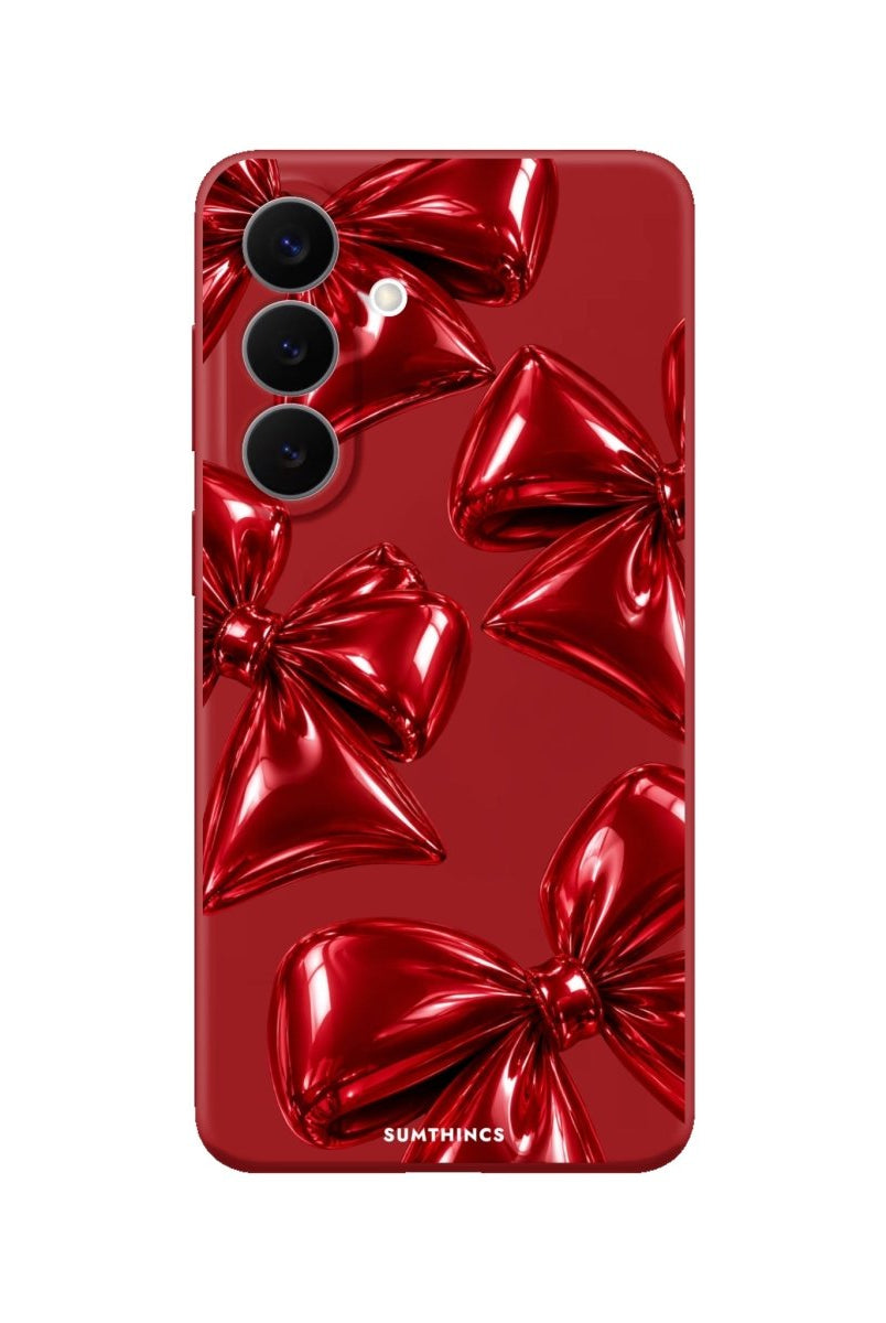 Samsung Glimmer Premium Telefon Kılıfı Kırmızı - Sumthincs