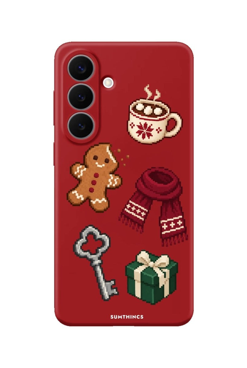 Samsung Holiday Side Quest Premium Telefon Kılıfı Kırmızı - Sumthincs