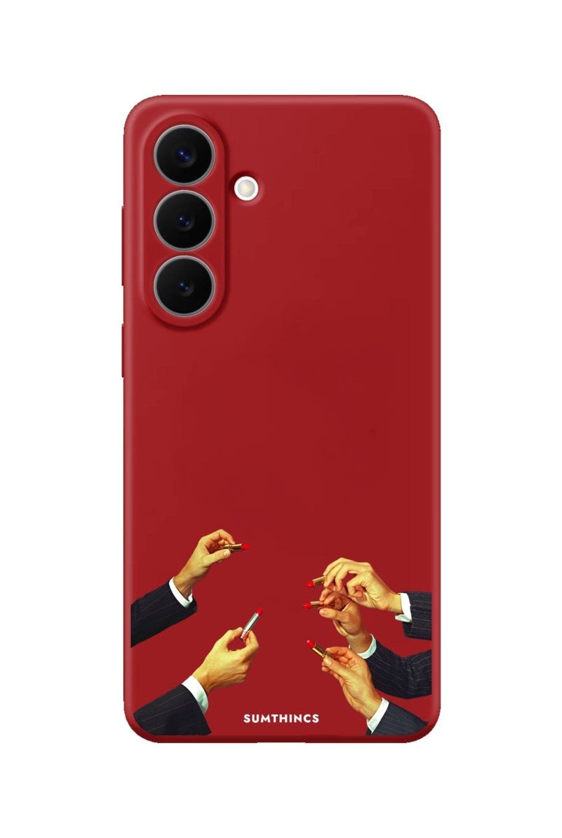 Samsung Lipstick Premium Telefon Kılıfı Kırmızı - Sumthincs