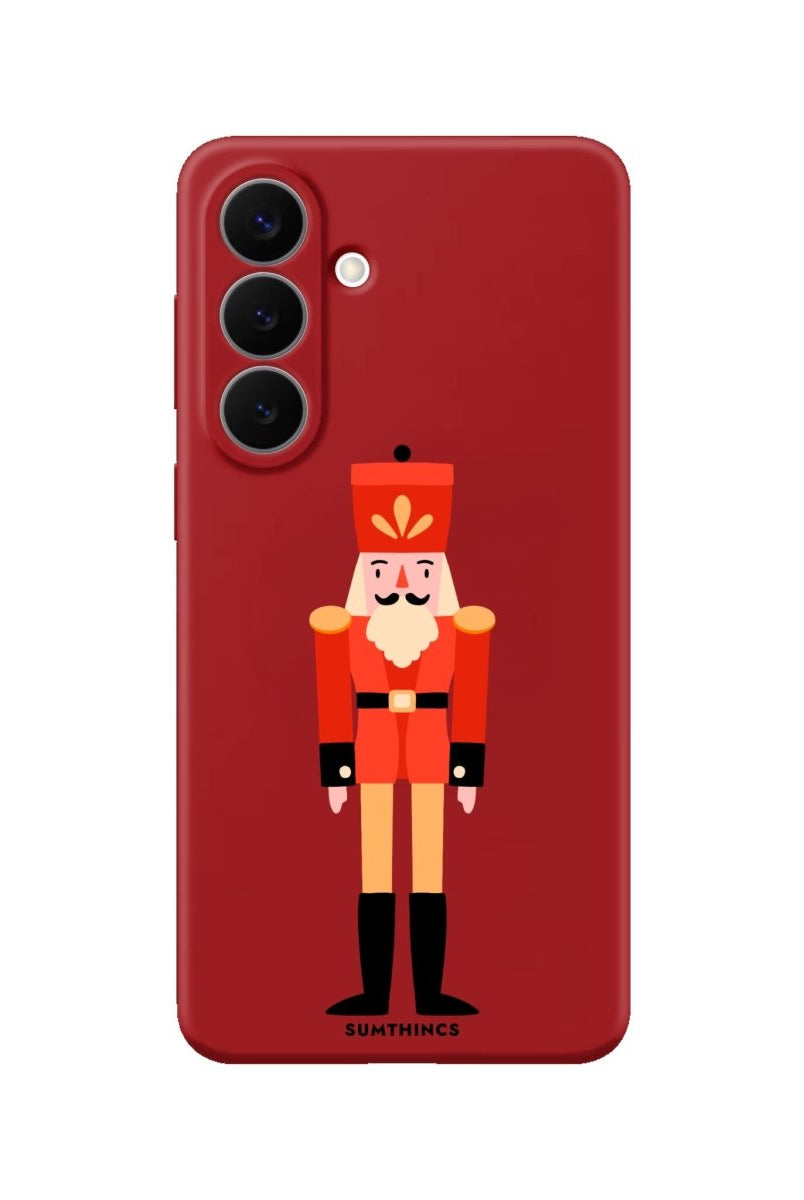 Samsung Nutcracker Premium Telefon Kılıfı Kırmızı - Sumthincs