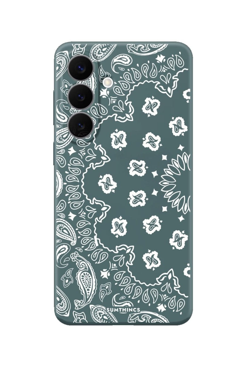 Samsung Paisley Premium Telefon Kılıfı Kaktüs Yeşili - Sumthincs