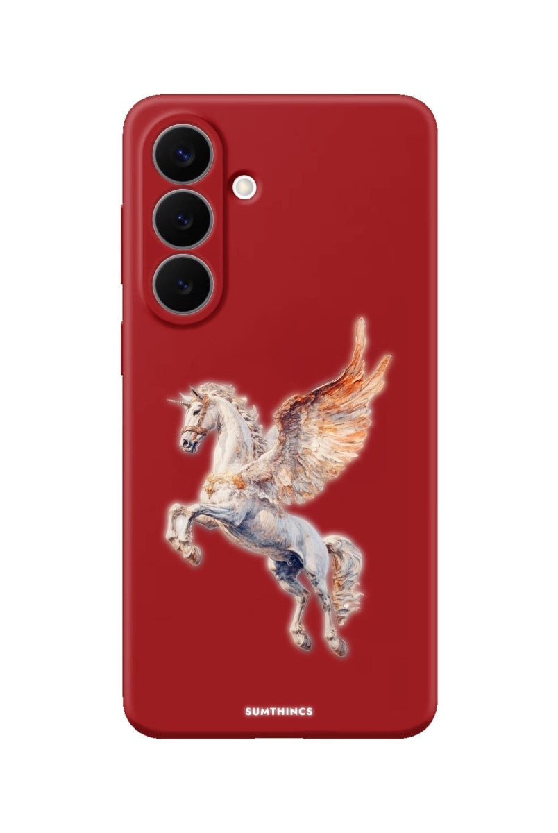 Samsung Pegasus Premium Telefon Kılıfı Kırmızı - Sumthincs