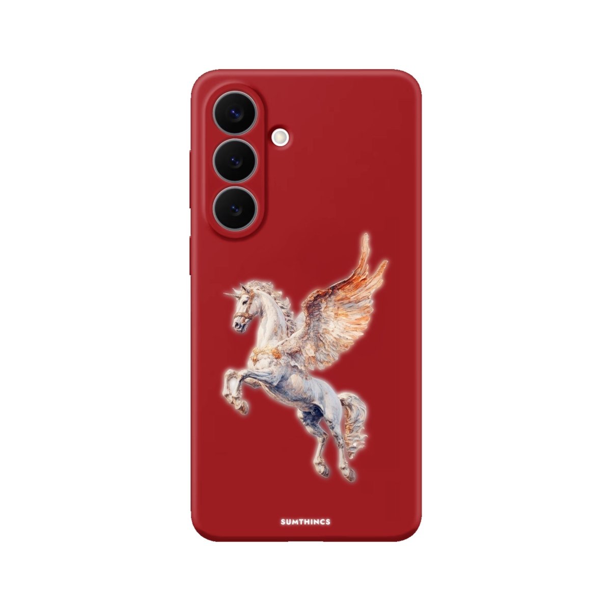 Samsung Pegasus Premium Telefon Kılıfı Kırmızı - Sumthincs
