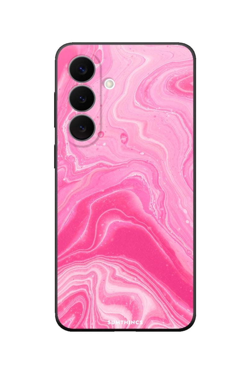 Samsung Pink Marble Premium Telefon Kılıfı - Sumthincs