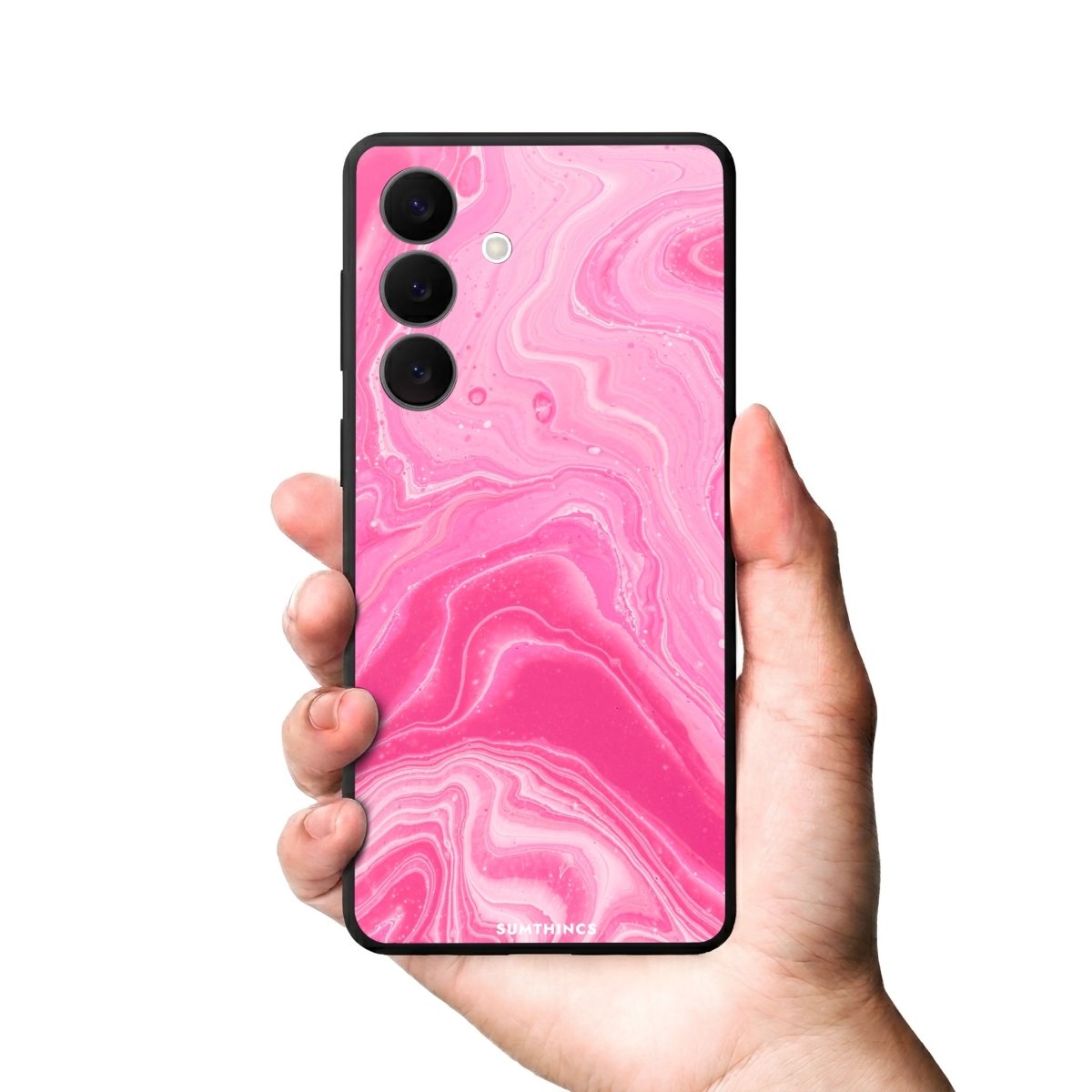 Samsung Pink Marble Premium Telefon Kılıfı - Sumthincs