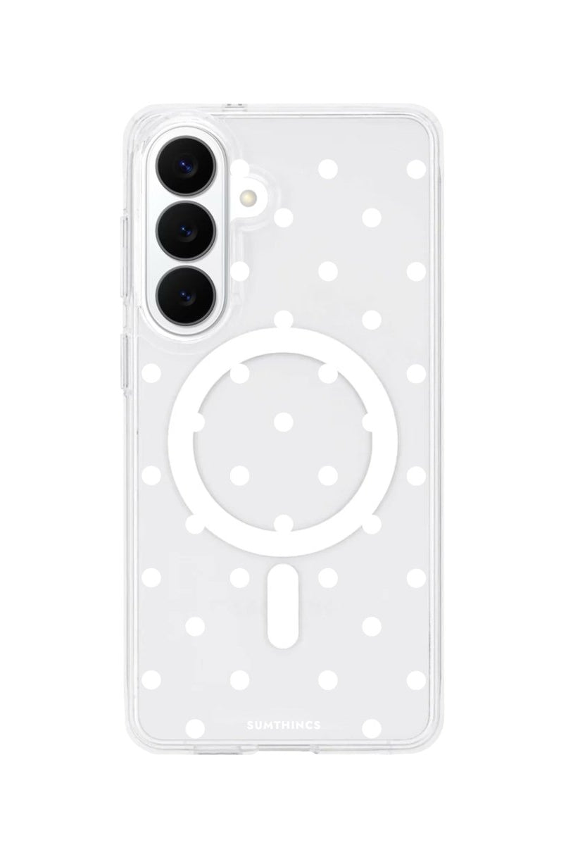 Samsung Polka Dots Clear Magsafe Telefon Kılıfı - Sumthincs