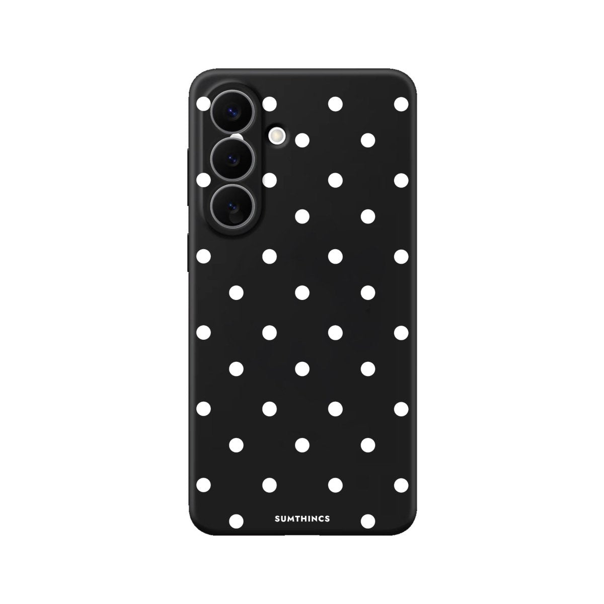 Samsung Polka Dots Premium Telefon Kılıfı Siyah - Sumthincs
