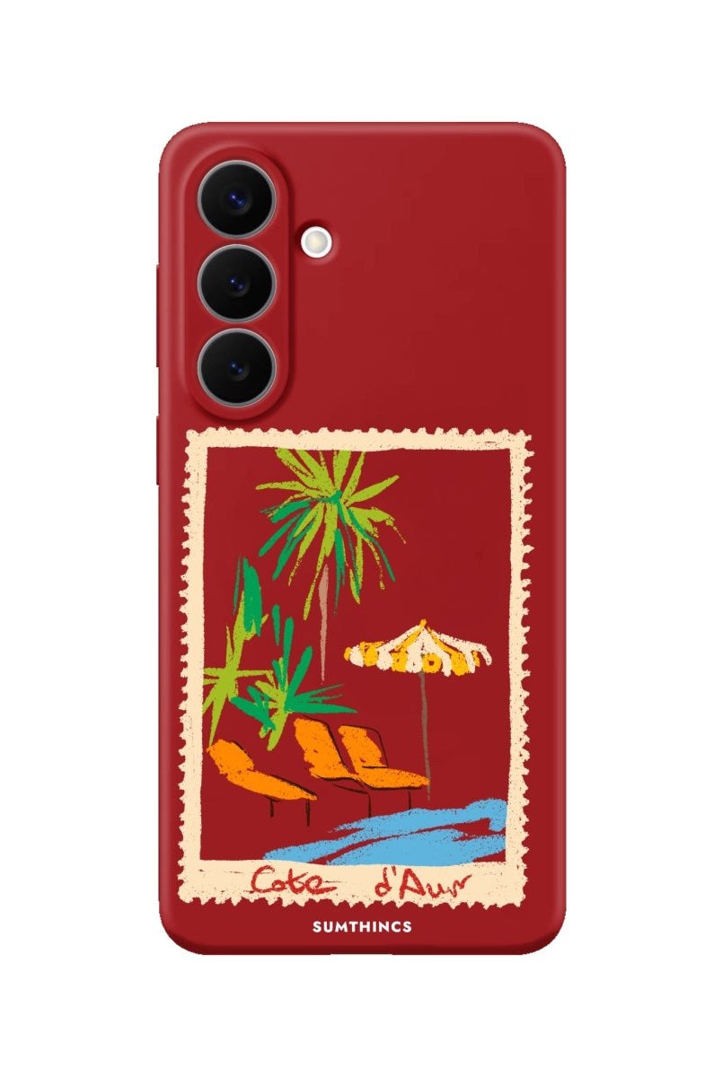 Samsung Postcard Premium Telefon Kılıfı Kırmızı - Sumthincs