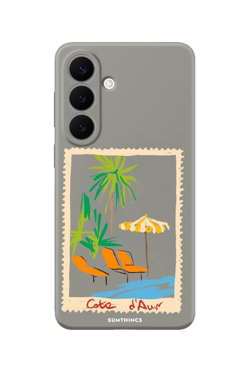 Samsung Postcard Premium Telefon Kılıfı Gri - Sumthincs