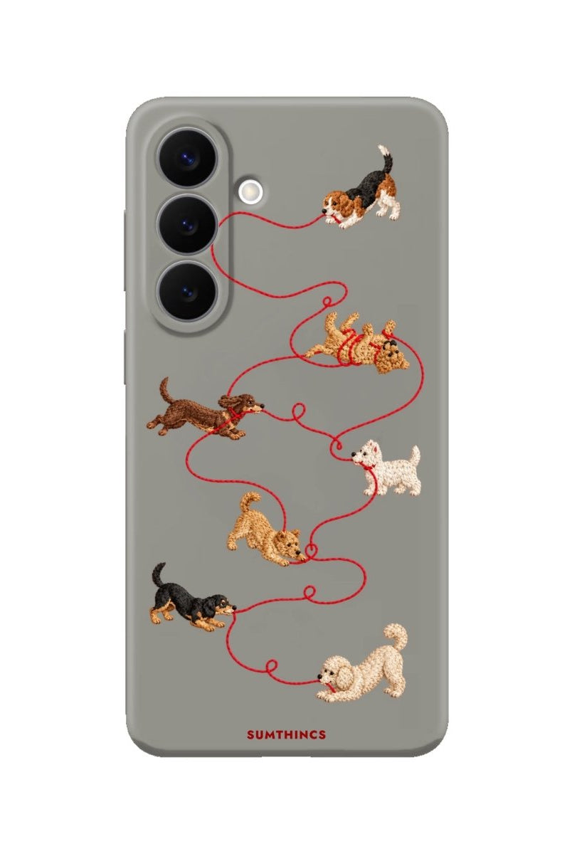 Samsung Puppy Premium Telefon Kılıfı Gri - Sumthincs