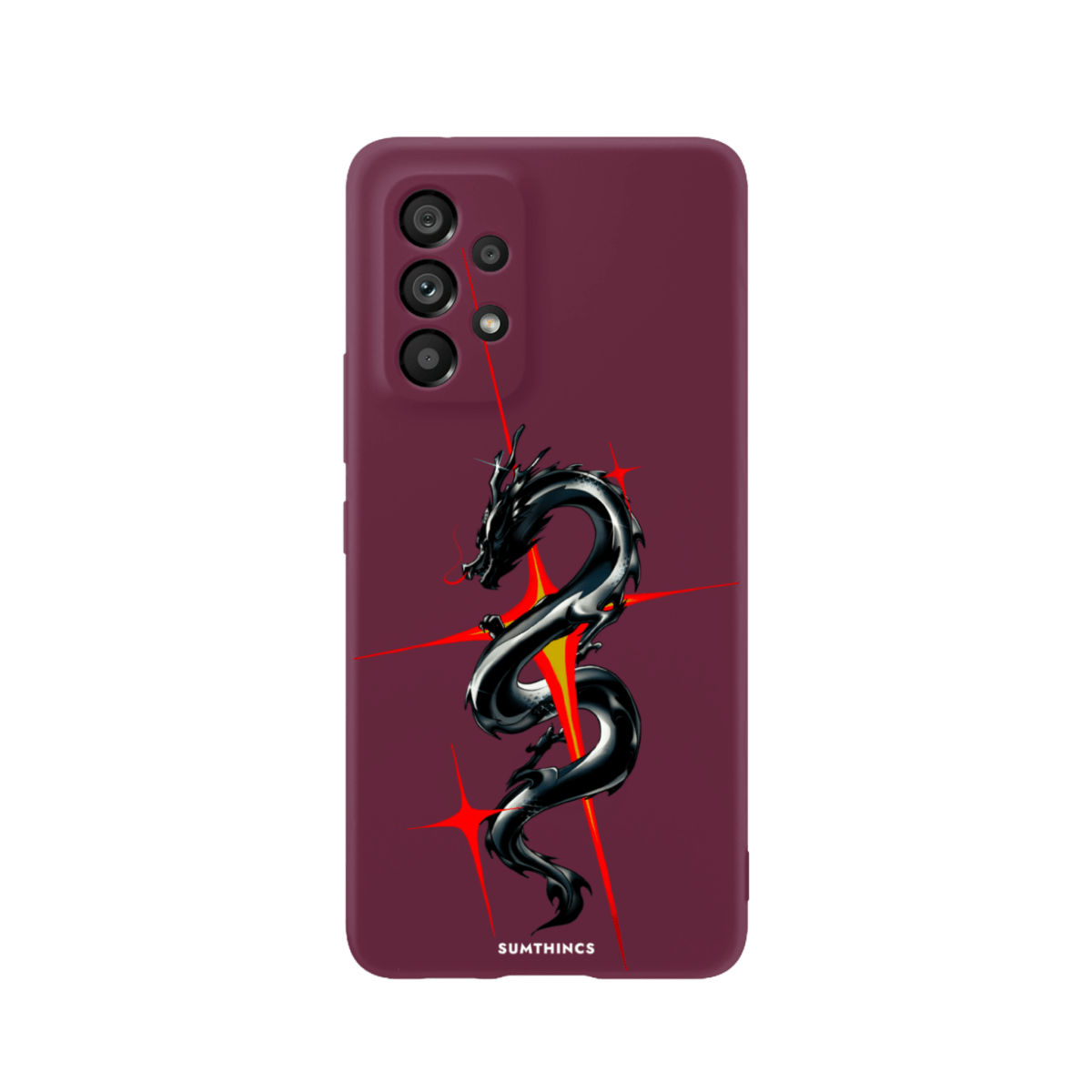 Samsung S21 FE Dragonflare Premium Telefon Kılıfı Bordo - SUMTHINCS