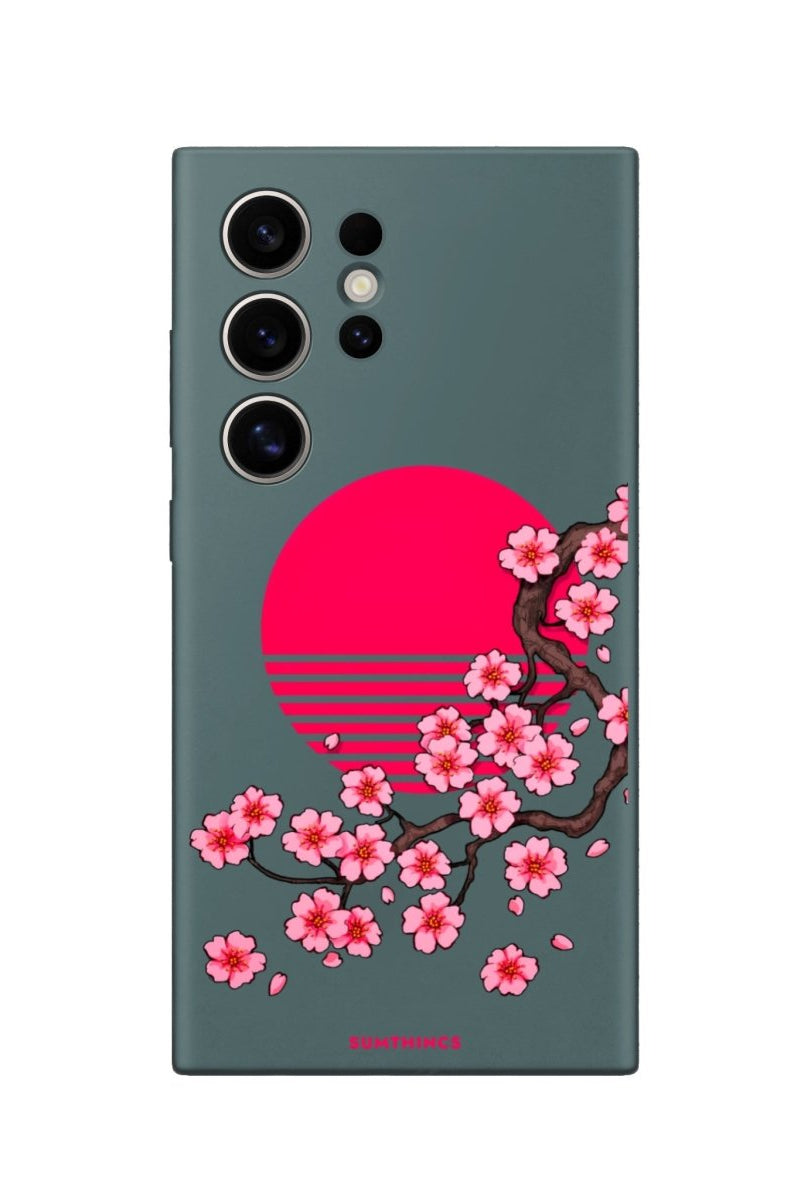 Samsung S22 Ultra Cherry Blossom Dawn Premium Telefon Kılıfı - SUMTHINCS