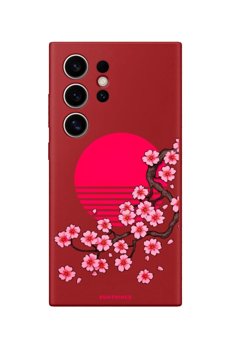 Samsung S22 Ultra Cherry Blossom Dawn Premium Telefon Kılıfı - SUMTHINCS