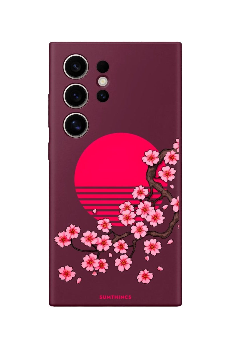Samsung S22 Ultra Cherry Blossom Dawn Premium Telefon Kılıfı - SUMTHINCS