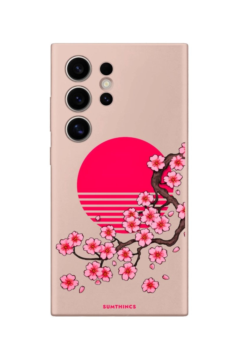 Samsung S22 Ultra Cherry Blossom Dawn Premium Telefon Kılıfı - SUMTHINCS