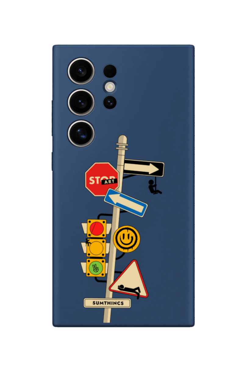 Samsung S22 Ultra Crossroad Premium Telefon Kılıfı Pasifik Mavi - SUMTHINCS