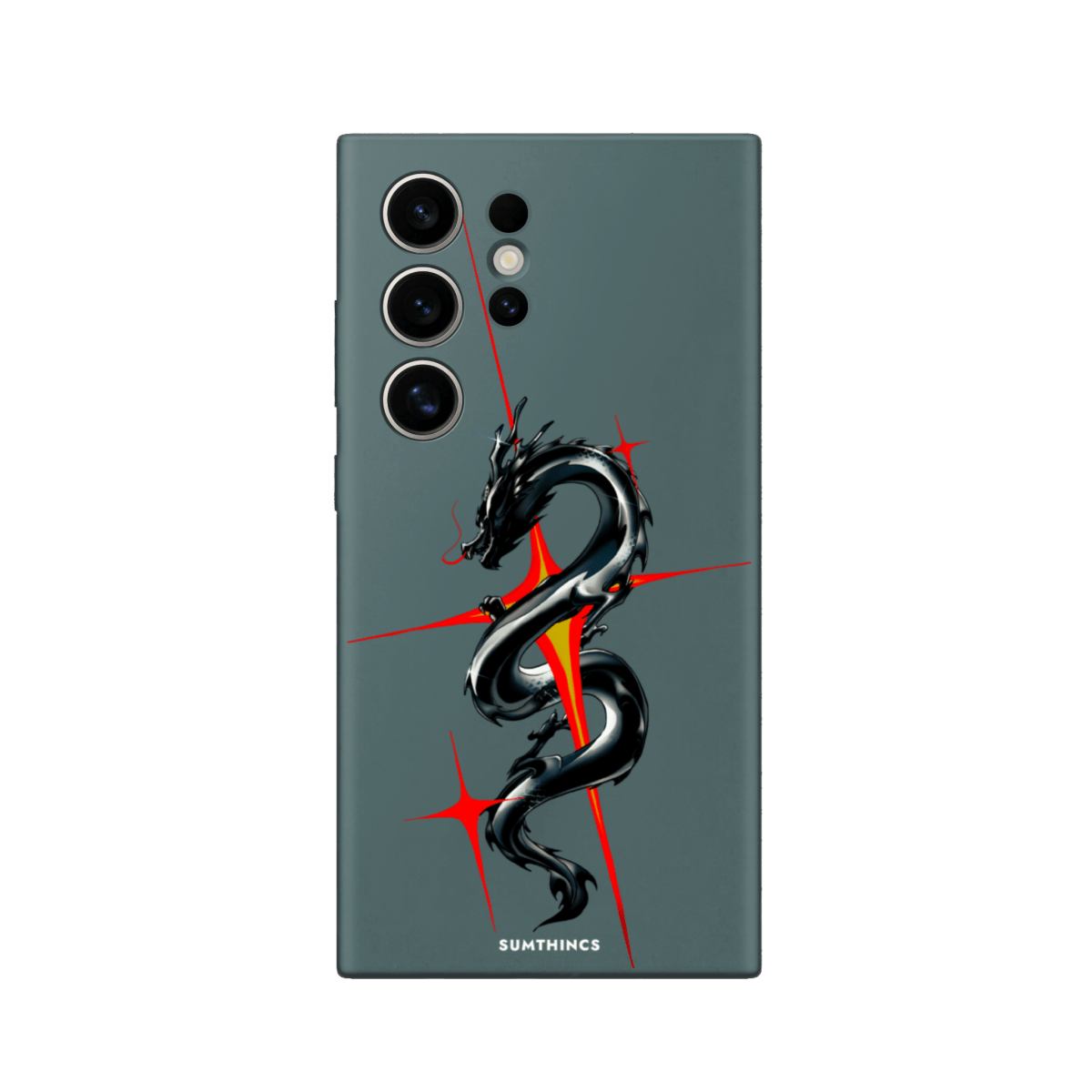 Samsung S22 Ultra Dragonflare Premium Telefon Kılıfı Kaktüs Yeşili - SUMTHINCS