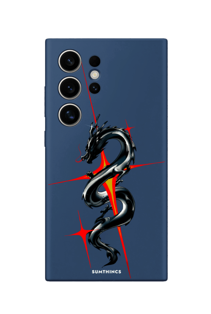 Samsung S22 Ultra Dragonflare Premium Telefon Kılıfı Pasifik Mavi - SUMTHINCS