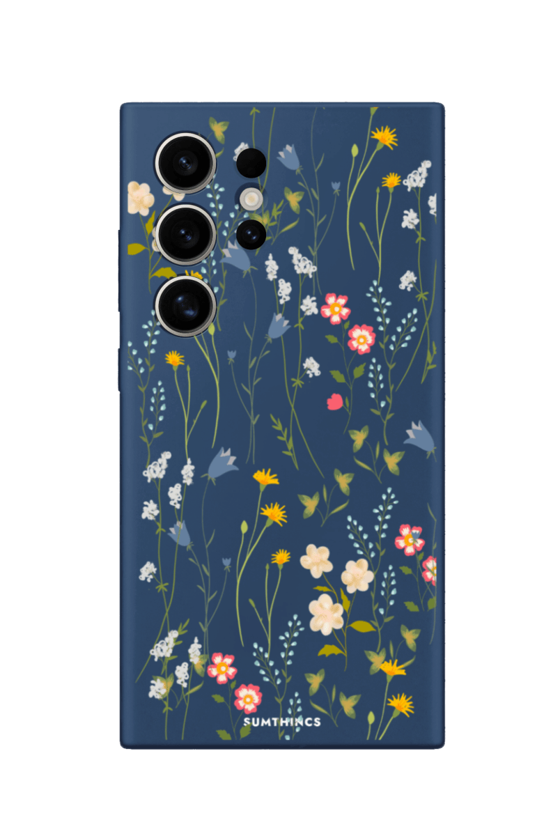 Samsung S22 Ultra Eternal Garden Premium Telefon Kılıfı Pasifik Mavi - SUMTHINCS