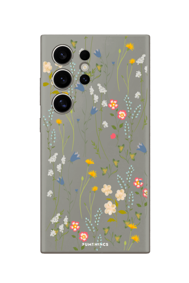 Samsung S22 Ultra Eternal Garden Premium Telefon Kılıfı Gri - SUMTHINCS