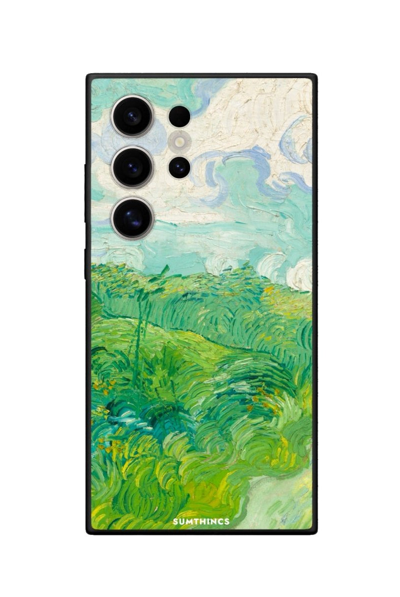 Samsung S22 Ultra Green Wheat Fields Premium Telefon Kılıfı - SUMTHINCS