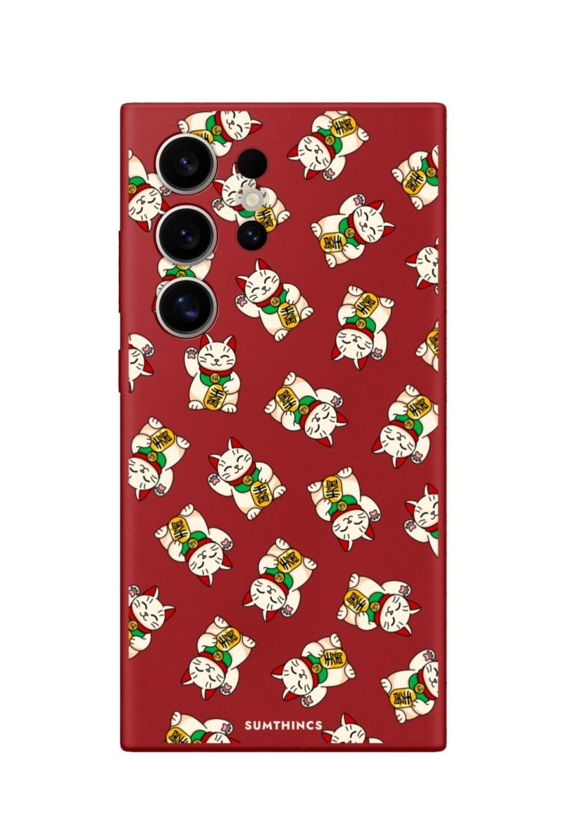 Samsung S22 Ultra Maneki Neko Premium Telefon Kılıfı - SUMTHINCS