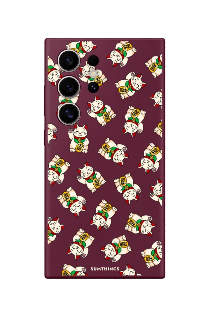 Samsung S22 Ultra Maneki Neko Premium Telefon Kılıfı - SUMTHINCS