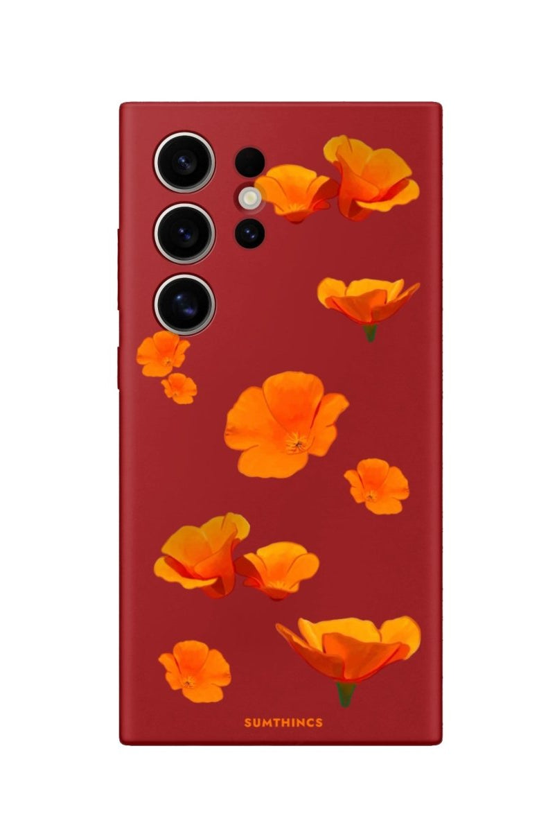 Samsung S22 Ultra Poppies Premium Telefon Kılıfı - SUMTHINCS